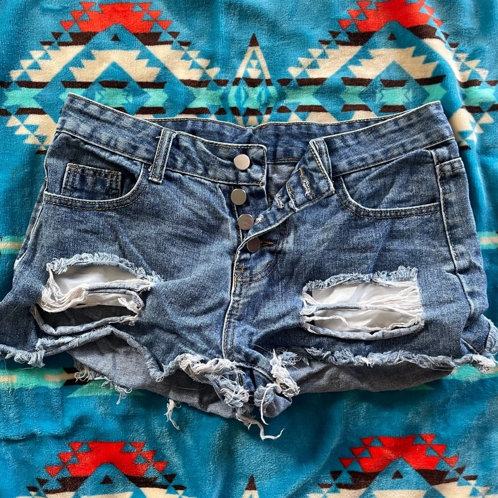 Shein American flag shorts